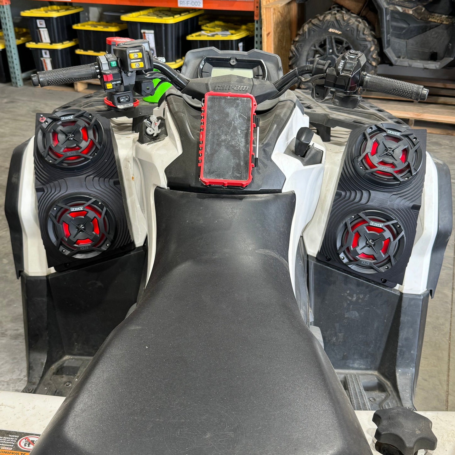 Can Am Outlander (12–25) Bluetooth LED Double ATV Surround Sound System