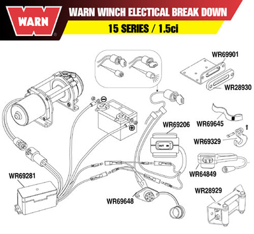 Warn Winch Remote Control Socket Harness - 69648