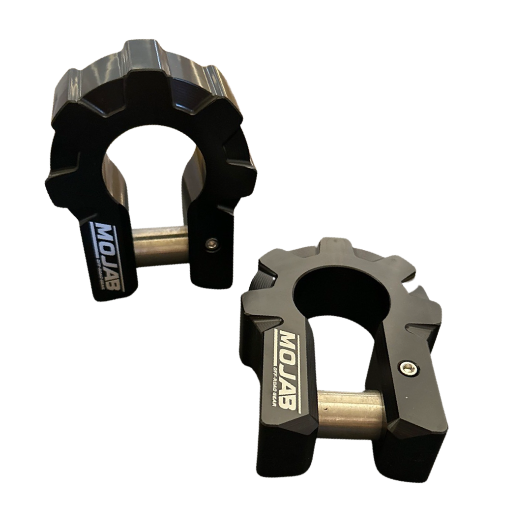3/4'' Extreme duty Aluminum D-Shackle set (9T) (LIFETIME WARRANTY*)