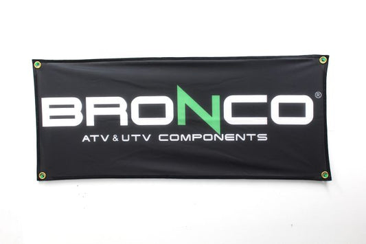 Bronco ATV & UTV Componenets Black Banner 16" Tall 36" Wide - BRONCO BANNER