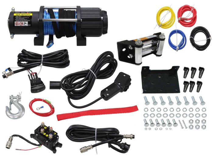 Winch 5,000 Lbs Wire Type, Synthetic Rope - AC-12136 | Bronco