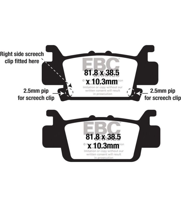Mxs Formula Mx Race Pad Set - MXS704 | EBC