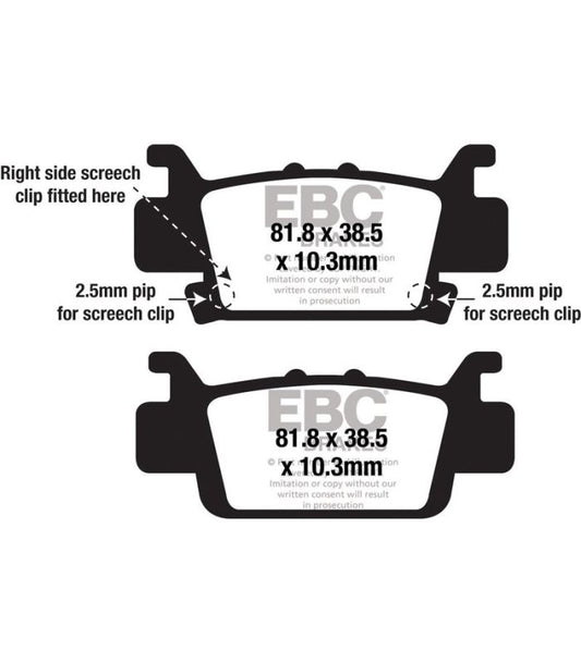 Mxs Formula Mx Race Pad Set - MXS704 | EBC