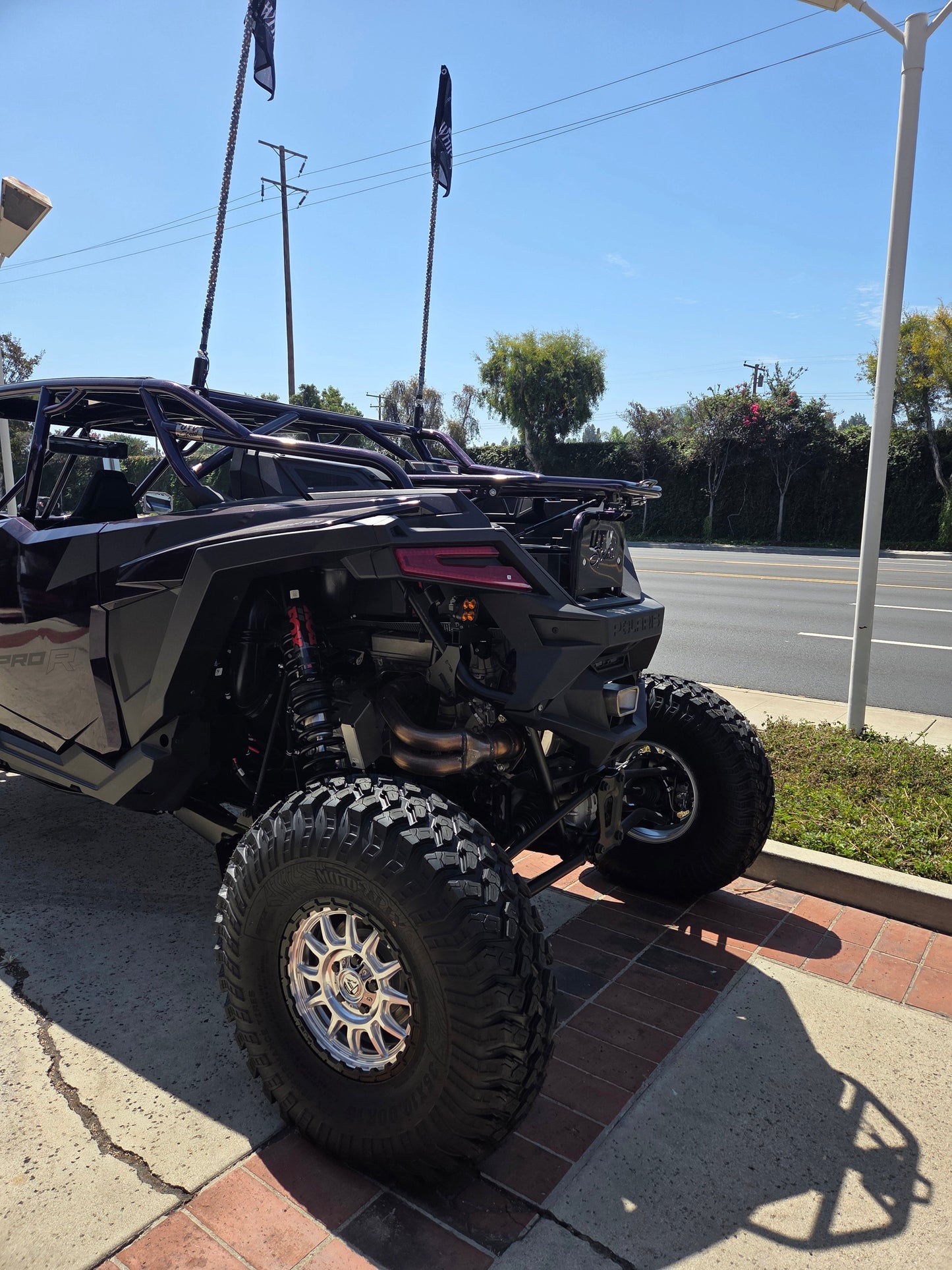 UTV Speed Polaris RZR Pro R Tire Carrier with Shocks