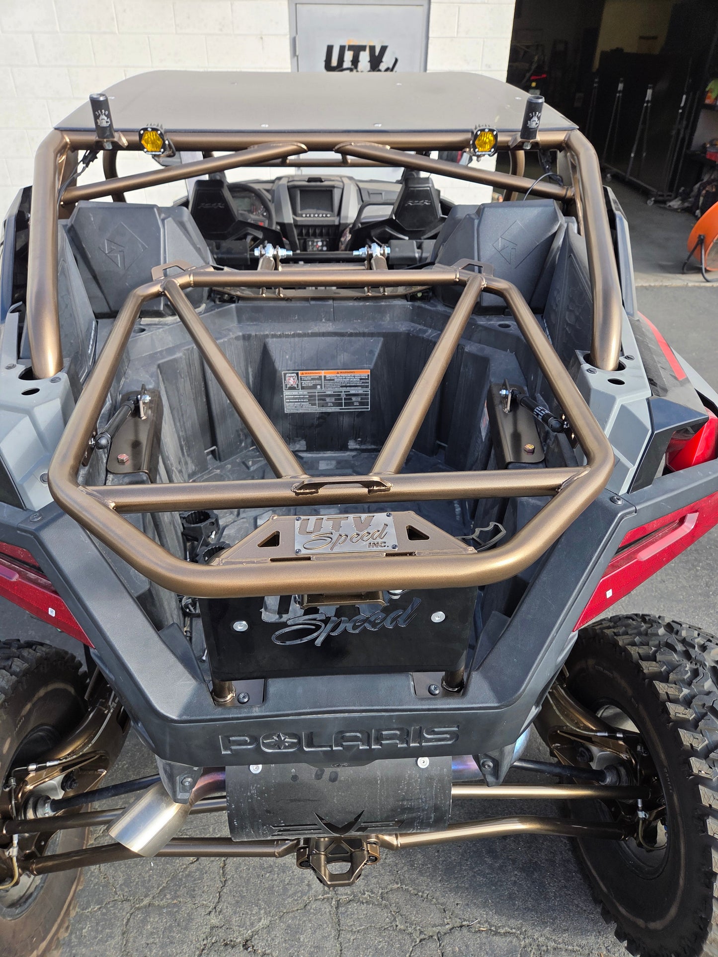 UTV Speed Polaris RZR Pro R Tire Carrier with Shocks