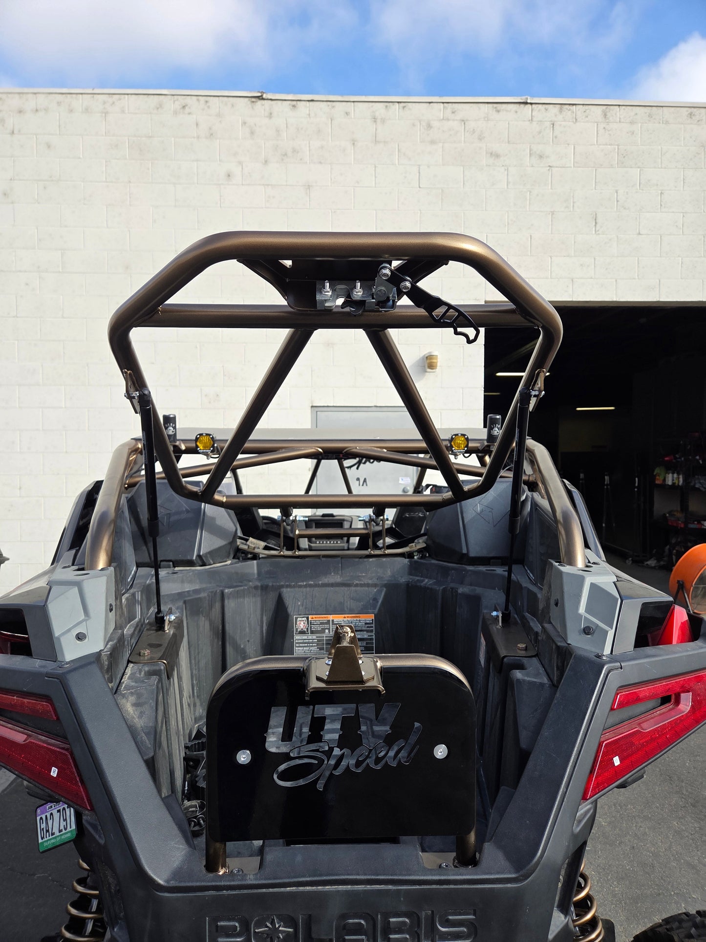 UTV Speed Polaris RZR Pro R Tire Carrier with Shocks