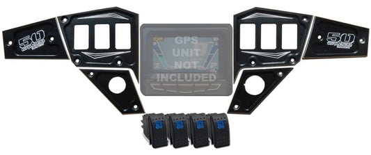 RZR Dash Panel Digital GPS 6 piece with switches