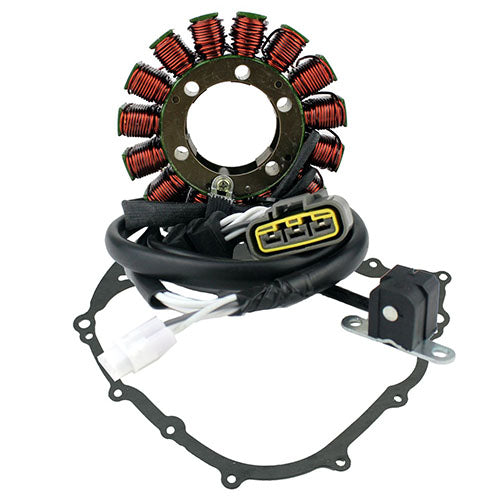 Generator Stator + Crankcase Cover Gasket for Yamaha 2007-2015