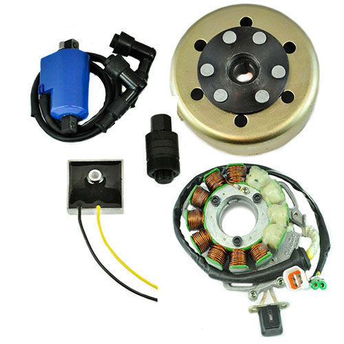 Stator 200 W + Regulator + Coil + Flywheel + Puller forYamaha YFZ 350 Banshee 1995-2006