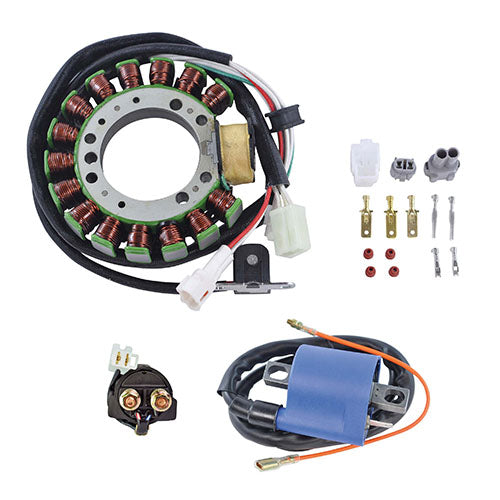 Stator + Ignition Coil + Solenoid for Yamaha Big Bear / Warrior 1993-2001