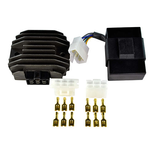 Over-Voltage Protected CDI Box & Voltage Regulator Rectifier Upgrade for Kawasaki Bayou 1986-1987