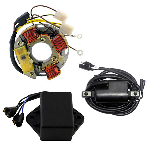 Stator + PeakRPM CDI Box + Ext. Ignition Coil for Ski-Doo Alpine / Formula Mx / Nordik 1988-1990