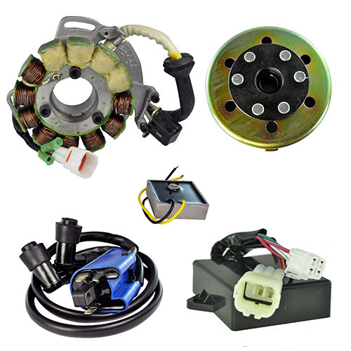 HO Stator 200 W + AC Regulator + CDI Box + Coil + Flywheel for Yamaha Banshee 1997-2006