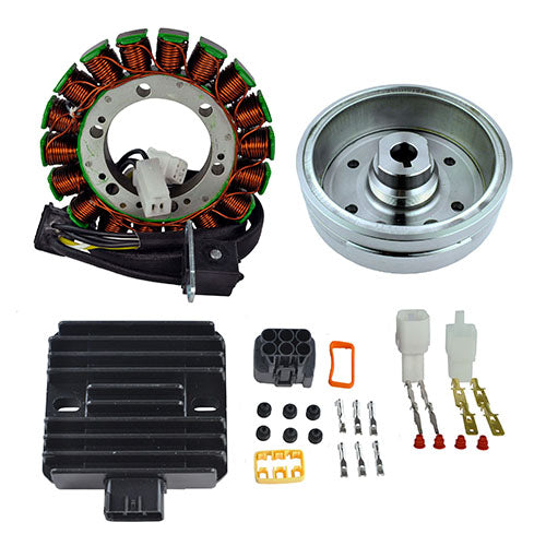 Stator + Improved Magneto Flywheel + Regulator Rectifier for Suzuki Eiger 2002-2007