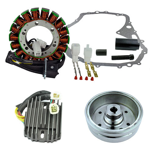 Improved Flywheel + Puller + Stator + Regulator + Crankcase Cover Gasket for Arctic Cat 2003-2008