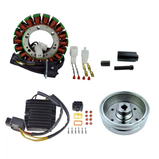 Improved Flywheel + Flywheel Puller + Stator + Mosfet Voltage Regulator for Suzuki Eiger 2002-2007