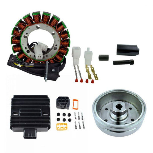Improved Flywheel + Flywheel Puller + Stator + Voltage Regulator Rectifier for Suzuki Eiger