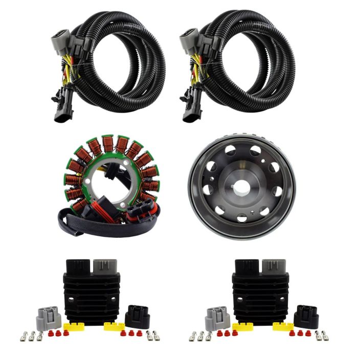 SPLYT Stator + Regulator + 900W Flywheel + Puller + Gasket for Polaris Ranger / Rzr 2018-2024