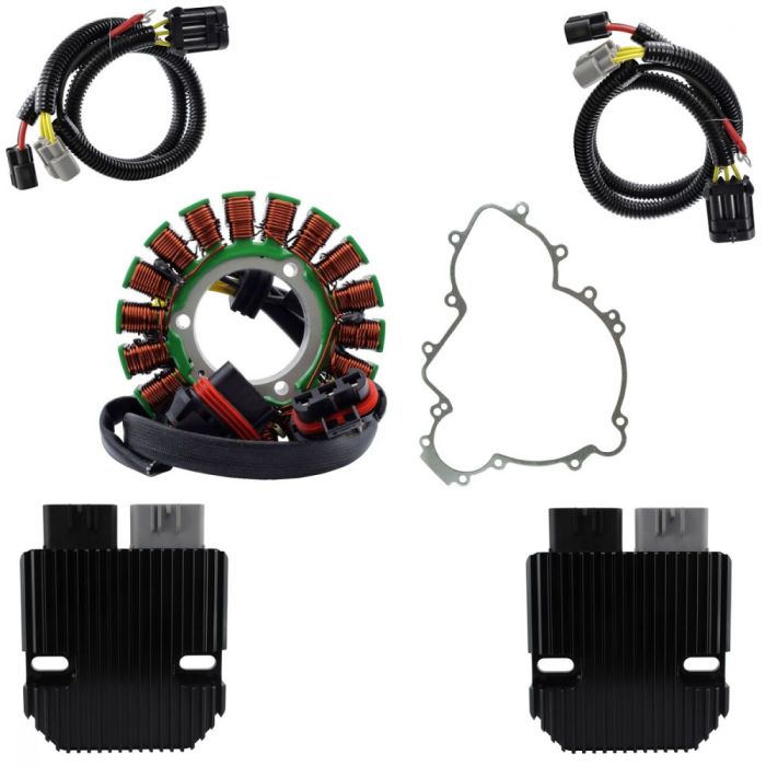 REVOLT Voltage Regulator + SPLYT Stator + Gasket for Polaris Rzr / Ranger / General 2013-2024