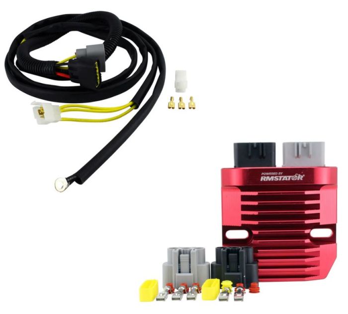SERIES Aluminum Regulator + RMSTATOR SurePower ECM Bypass Harness for Polaris Sportsman / Ranger