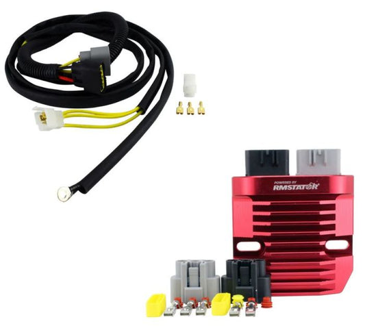 SERIES Aluminum Regulator + RMSTATOR SurePower ECM Bypass Harness for Polaris Sportsman / Ranger