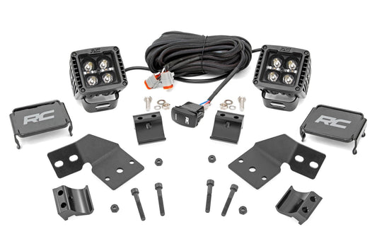 LED Light Kit | Front Mount | 2" Black Pair | White DRL | Polaris XPEDITION XP 5 
