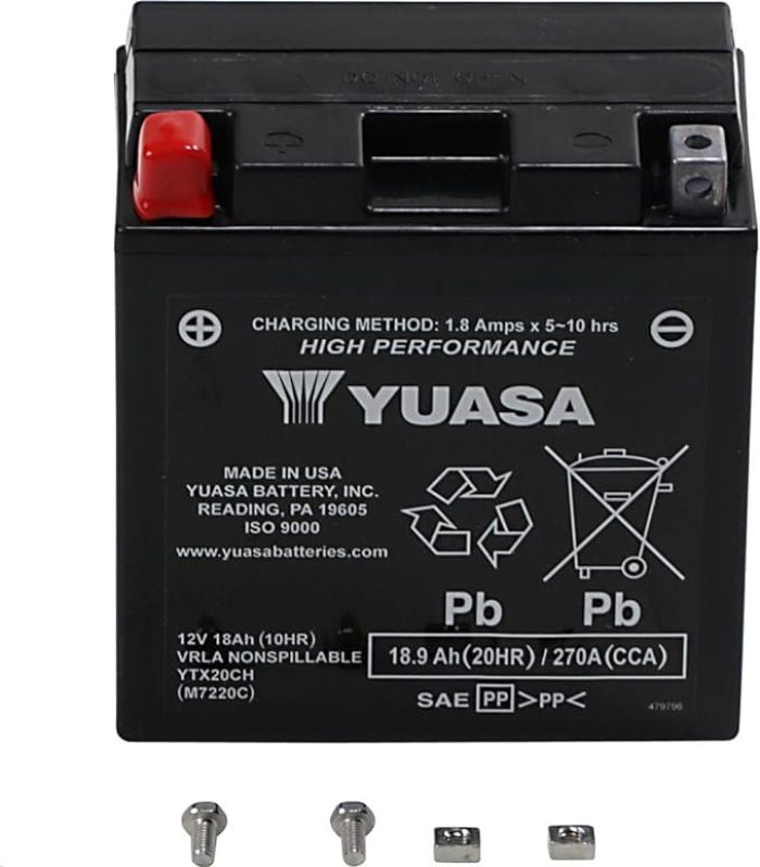 Factory Activated YTX20CH H-performance Mf 12 Volt Battery - YUAM7220C