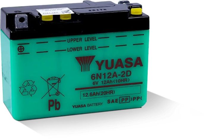 Conventional 6N12A-2D 6 Volt Battery - YUAM2612D