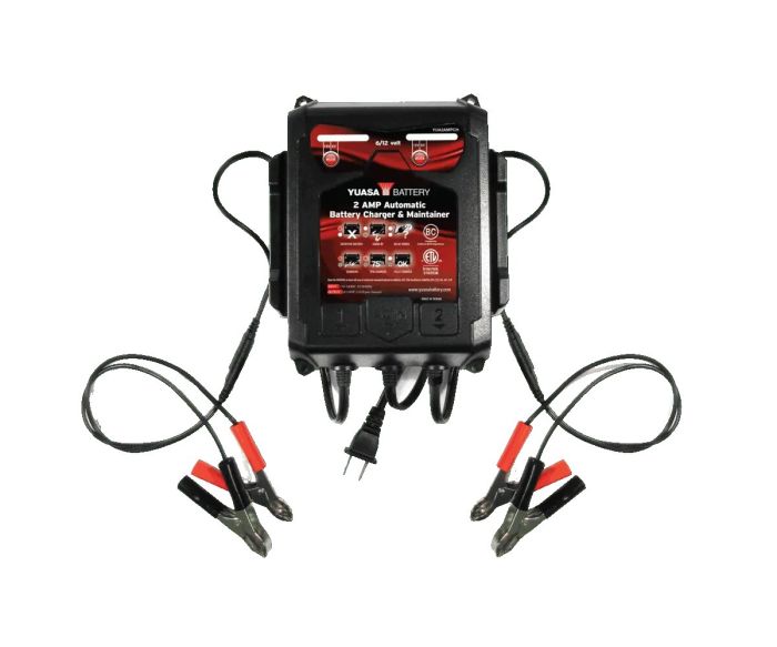 2 Amp Charger & Maintainer Dual Bank (6/12V) - YUA2AMPCH