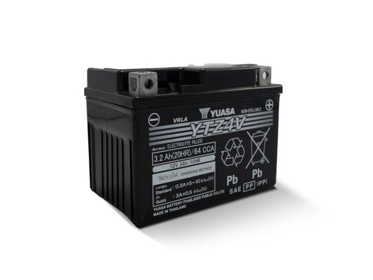 Yuasa YTZ4V Factory Activated, Maintenance Free - YUAM724ZV