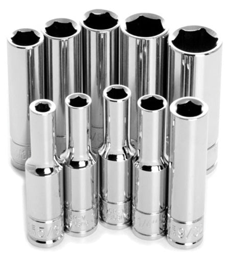 10PC 1/4" Dr 6PT Sae Dw Skt Set - W36300 | PT