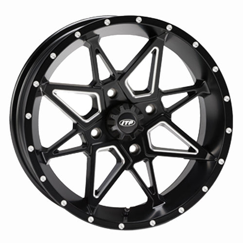 Itp Tornado Wheel, Matte Black, 14x7, 4/4, 2+5 (14TN14BX) - 1421953727B
