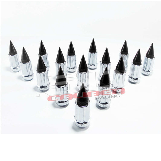 12 x 1.25 mm Chrome Spiked Lug Nuts - 16 Pack