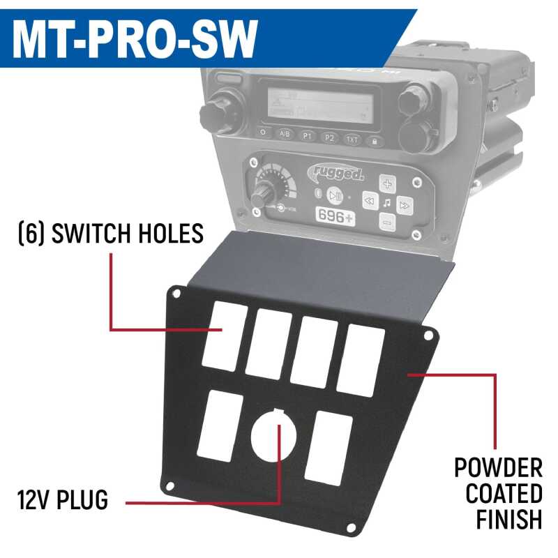 Pro R Dash Electrical Polaris RZR PRO XP/Turbo R/PRO R Dash Mount Radio (MT-PRO... – JKLOFFROAD