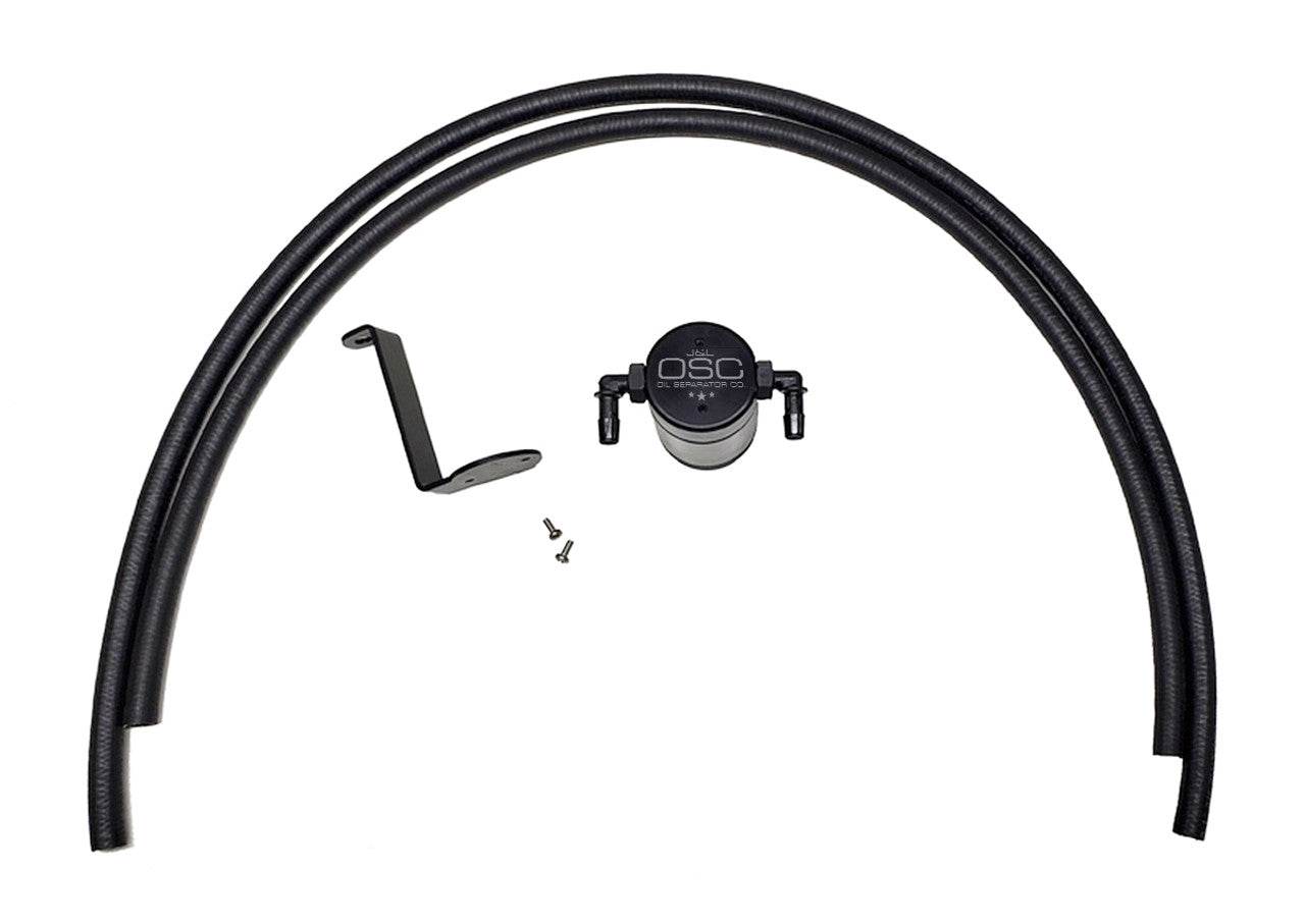 J&L Oil Separator 3.0 Passenger Side, Black Anodized - J&L