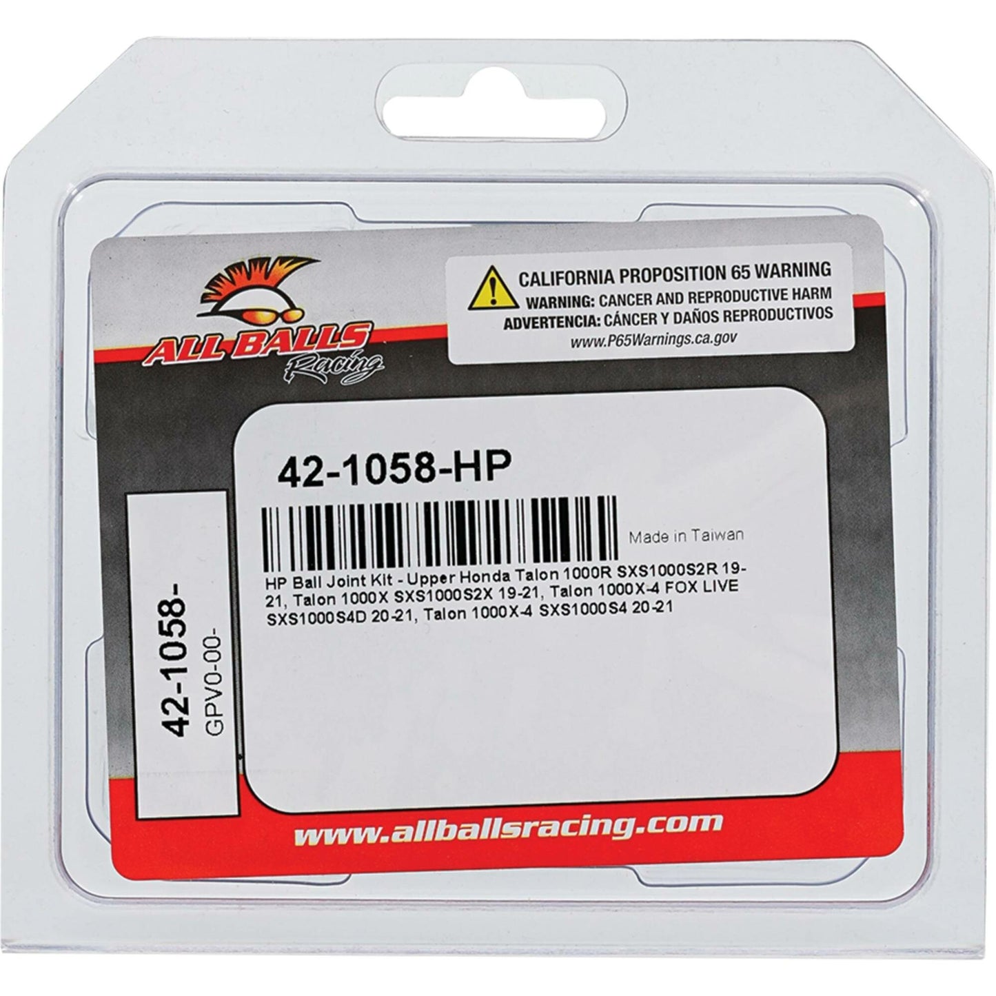 All Balls High Performance Ball Joint — MPN 42-1058-HP