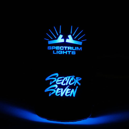 Sector Seven Spectrum/Sawtooth Rocker Switch - Blue