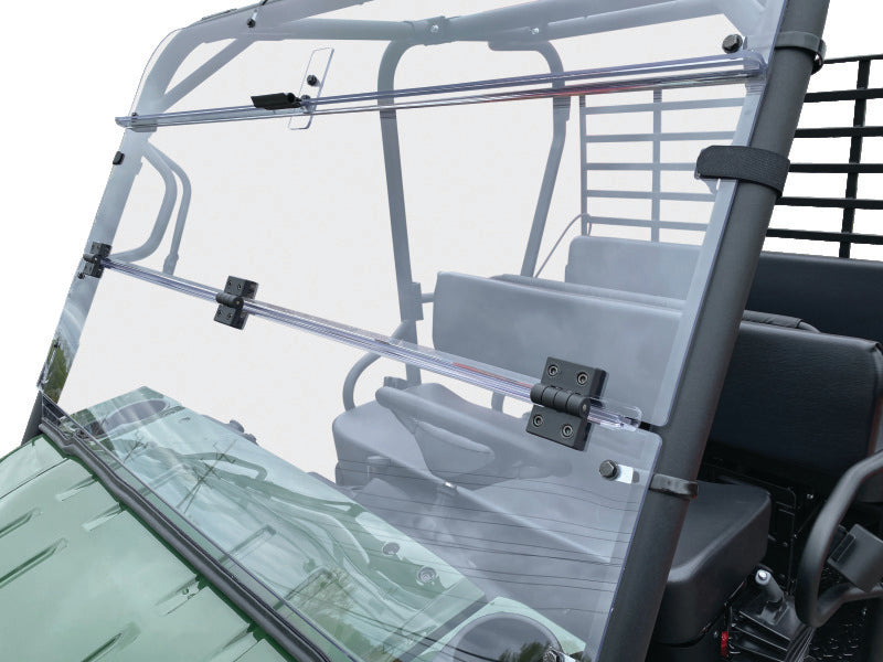 QuadBoss 09-22 Kawasaki KAF620M Mule 4010 4x4 Windbreak Folding Windsh ...
