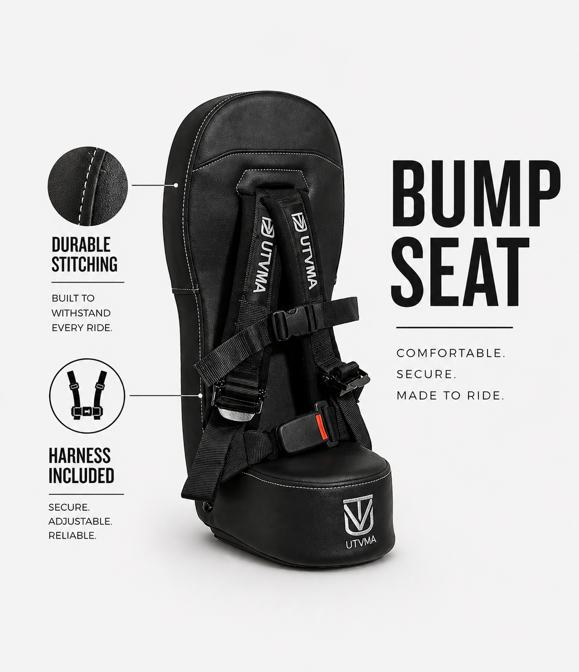 Maverick X3/Maverick X3 MAX Front/Rear Bump Seat (2017+)