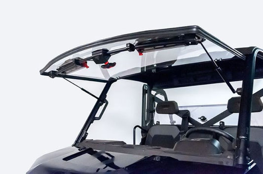 Windshield Kit,sz Flipup Vnt,pol Ms Rangr Profit Scratch Res - 50-50222KIT | Seizmik