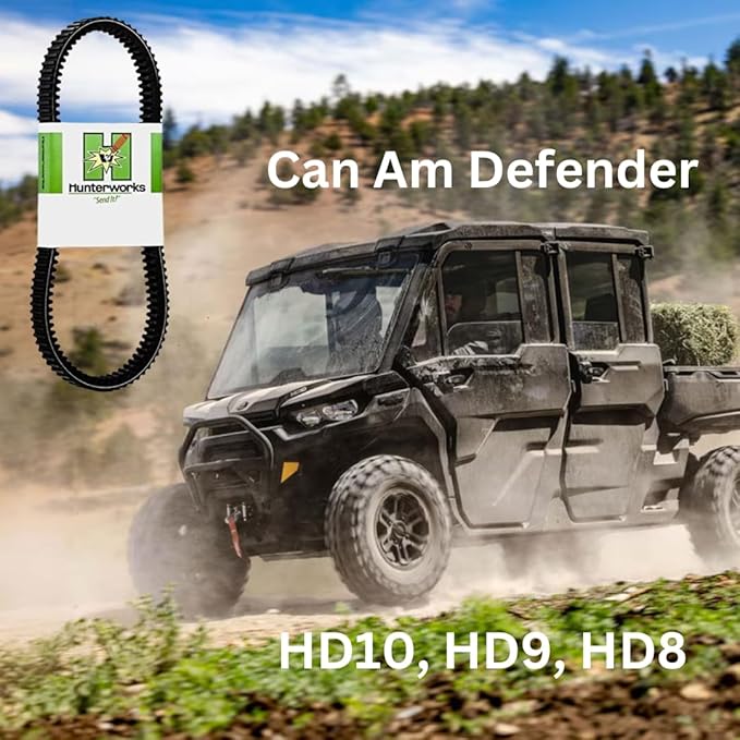 Hunterworks 2016-2026 Can Am Defender Belt (All Models/Sizes) HD11, HD10, HD9, HD8