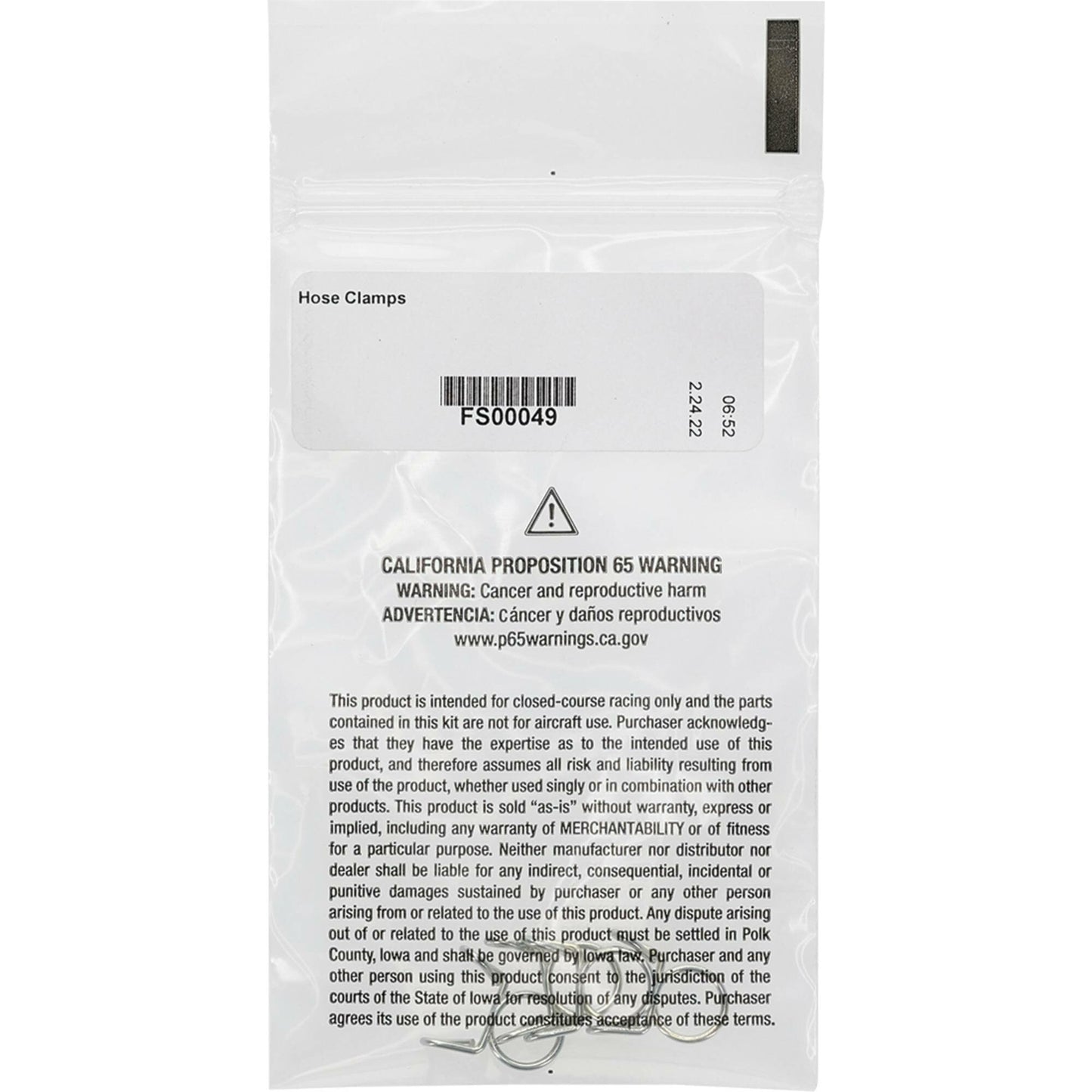 All Balls Hose Clamps Refill Kit — MPN FS00049