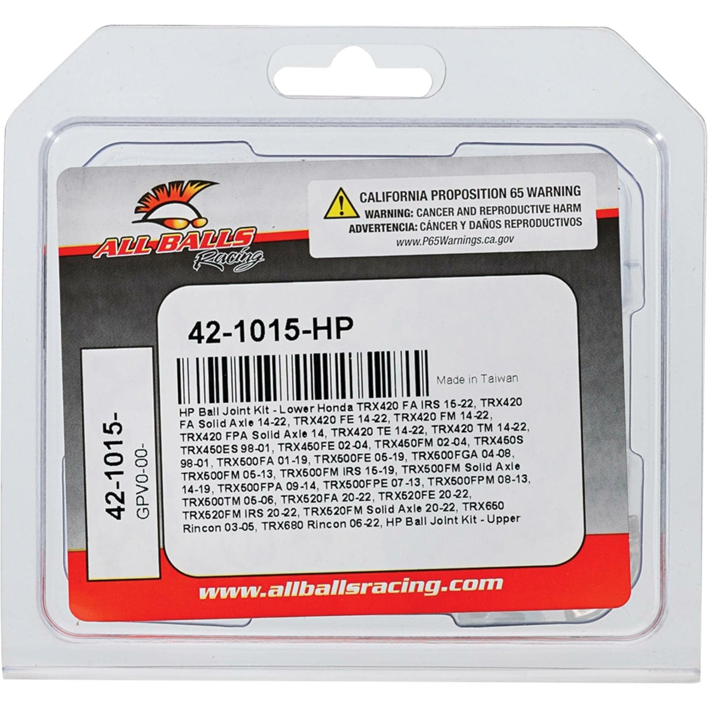 All Balls High Performance Ball Joint — MPN 42-1015-HP