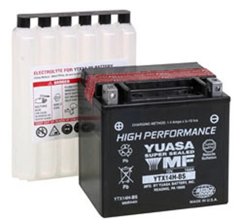 Yuasa YTX14H-BS H-performance Mf Battery - YUAM6RH4H