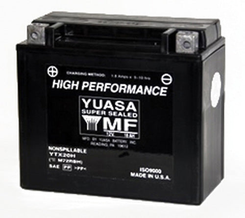 Yuasa YTX20H-BS H-performance Mf Battery - YUAM62RBH