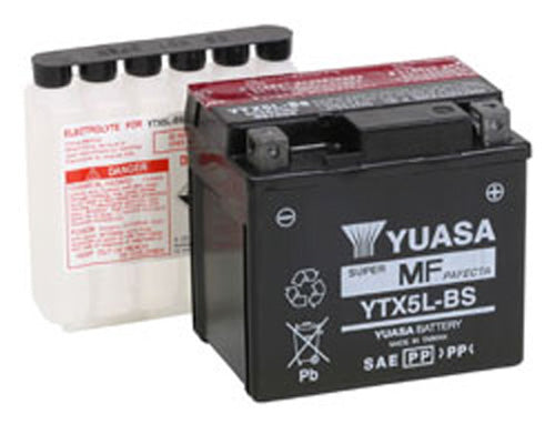 Yuasa YTX5L-BS Maintenance Free 12 Volt Battery - YUAM32X5B