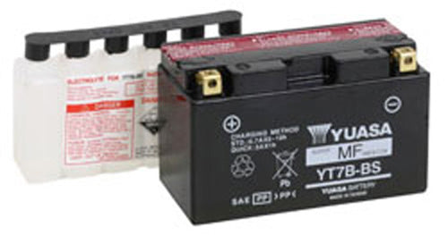 Yuasa YT7B-BS Maintenance Free 12 Volt Battery - YUAM62T7B