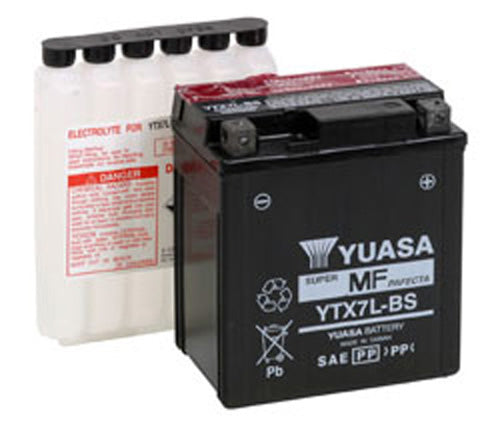 Yuasa YTX7L-BS Maintenance Free 12 Volt Battery - YUAM327BS
