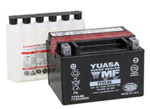 Yuasa YTX9-BS Maintenance Free 12 Volt Battery - YUAM329BSIND