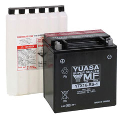 Yuasa YTX16-BS-1 Maintenance Free 12 Volt Battery - YUAM32X61